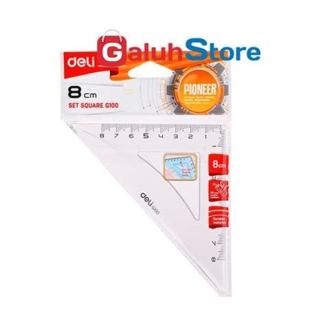 Jual Deli Penggaris Geomtric Set Square Penggaris Segitiga G100