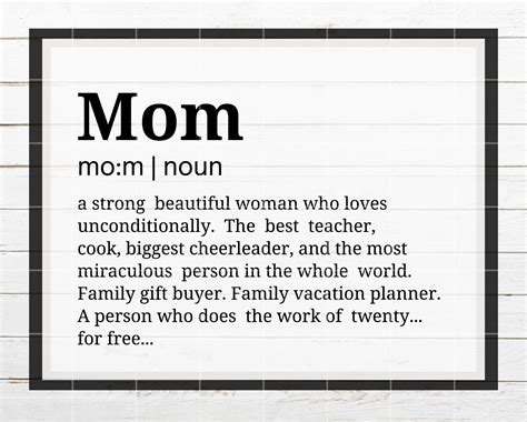 Mom Definition Svg Mom Quote Svg Mothers Day Svg Superwoman Svg Funny