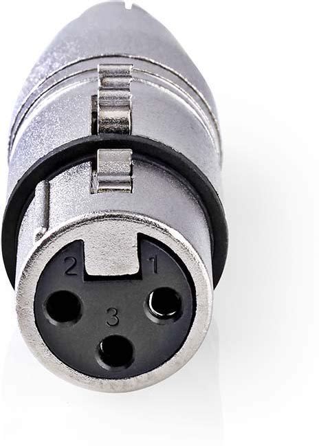 Adaptador Xlr Rca Macho Xlr De Pines Hembra Unidades Metal