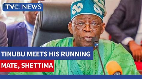 SEE VIDEO Moment Tinubu Meets His Running Mate Kashim Shettima At