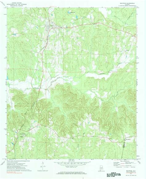 Beatrice Al 1971 24000 Scale Map By United States Geological Survey