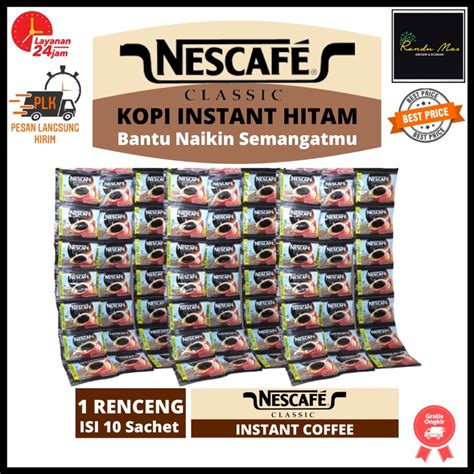 Jual NESCAFE CLASSIC Kopi Instan 2gr Kemasan Ekonomis 1 Renceng Isi 10