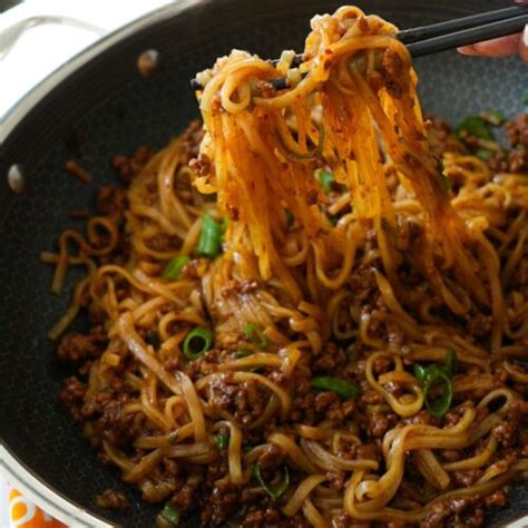 Mongolian Ground Beef Noodles There S Food At Home