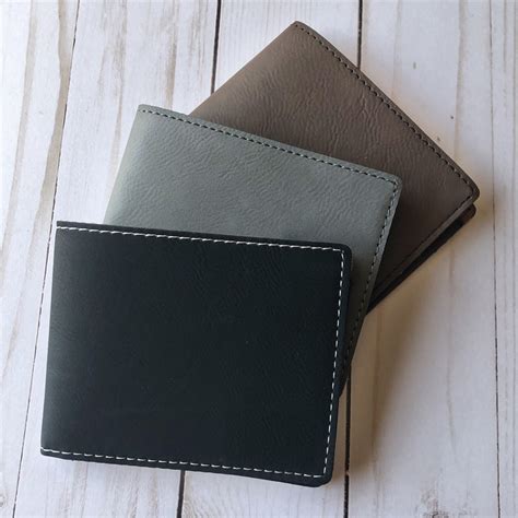 Engraved Write Your Own Message Leatherette Wallet | GiftsForYouNow