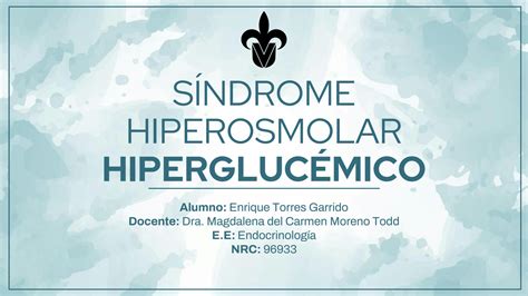 Solution S Ndrome Hipergluc Mico Hiperosmolar Ppt Studypool