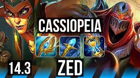 Cassio Vs Zed Mid Games Godlike Br Grandmaster