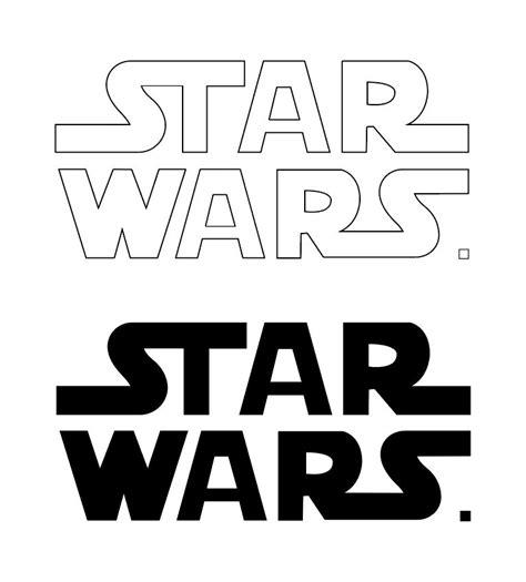 Star Wars Logo Stencil And Tattoo by CreativeDyslexic on DeviantArt