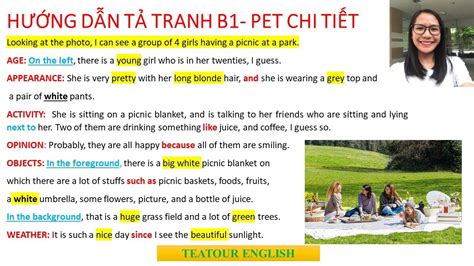 B1 PET SPEAKING SKILL Hướng dẫn tả tranh part 2 B1 PET chi tiết đạt