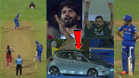 Everyone Shocked When Nehal Wadhera Six Breaks Car Glass In Mi Vs Rcb