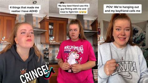 Minutes Of Reacting To Cringe Povs Tik Tok Compilation Cringe Katie