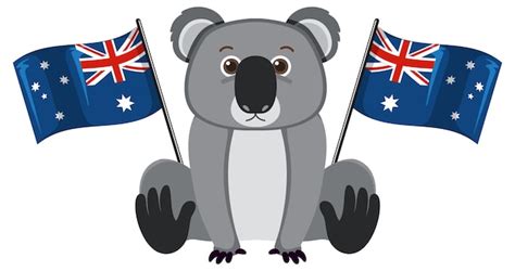 Free Vector Koala Australia Day Vector Concept