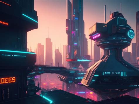 Premium Ai Image Metaverse City And Cyberpunk Concept Of Futuristic