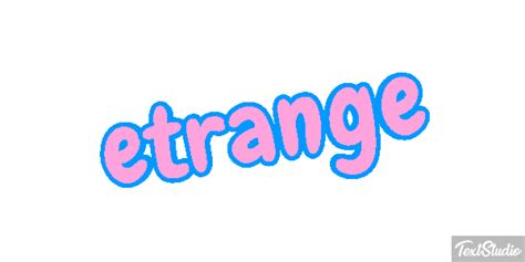 étrange Word Animated GIF Logo Designs