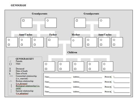 Genogram Template 02