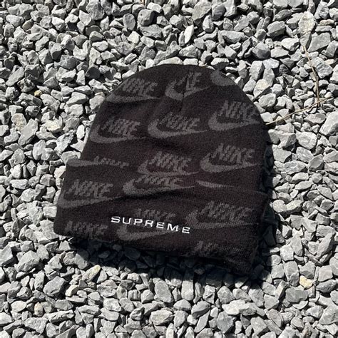 21ss Supreme×nike Jacquard Logos Beanie Gerbera Clothing Store