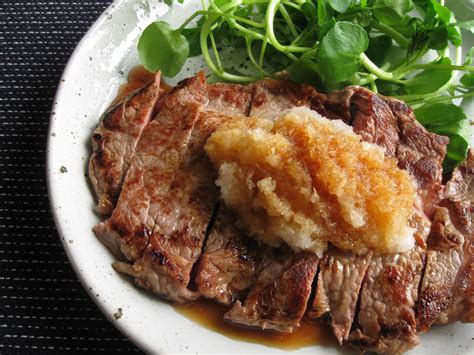 Beef Steak With Grated Daikon Ponzu Hiroko S Recipes