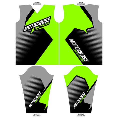 Print Ready Sublimation Motocross Long Sleeve Jersey Design