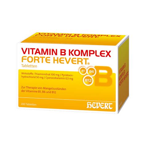 Vitamin B Komplex Forte Hevert Tabletten Medpex