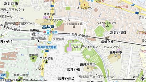 東京都杉並区高井戸東 地図（住所一覧から検索） ：マピオン