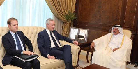 minister meets  french economy finance minister ministry