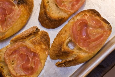 Garlic Crostini with Pancetta | The Splendid Table