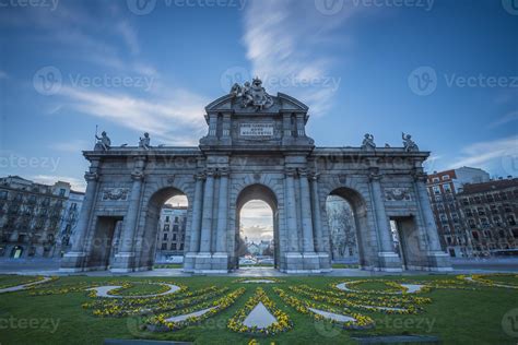 The Alcala Gate Is A Neoclassical Monument Located In The Plaza De La