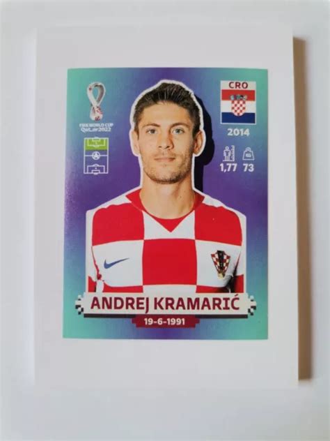 PANINI FIFA WORLD Cup Qatar 2022 WM Andrej Kramaric Kroatien Sticker