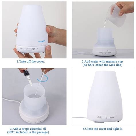 E Diffuser Smart Aroma Essential Oil Diffuser Bluetooth App Control