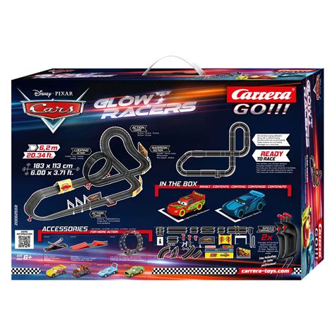 Carrera Go Racebaan Disney Cars Glow Racers Thimble Toys