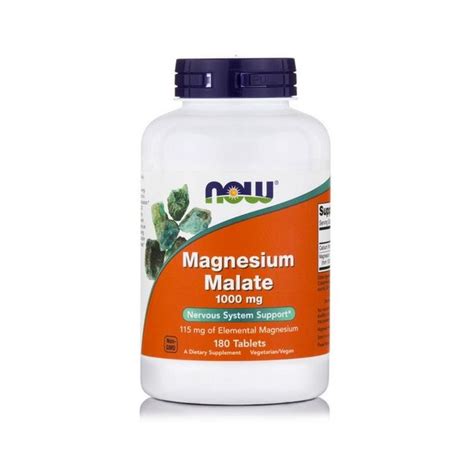 Now Magnesium Malate Mg Tabs Bwell Pharmacy