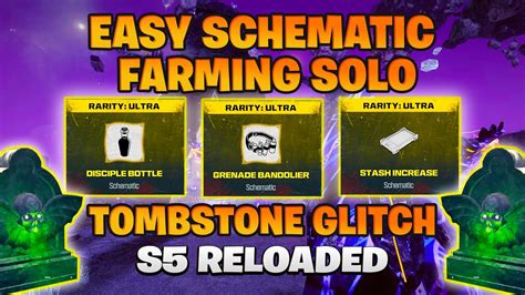 MW3 ZOMBIES SCHEMATIC FARMING EASIEST SOLO METHOD With Tombstone Glitch