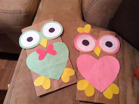 Owl Valentines Bags Valentines Day Bags Valentine Theme Valentine