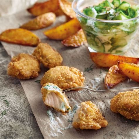 Puten Nuggets Mit Quinoa Kruste Und Kartoffelspalten Rezept WW