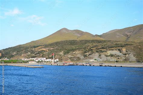 Kuzu Liman Harbor Seascape From Turkish Aegean Island Gokceada Made