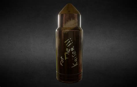 World War 1 Artillery Shell 16 Pounder 3d Model By Jg Thedevilsown [213a50f] Sketchfab