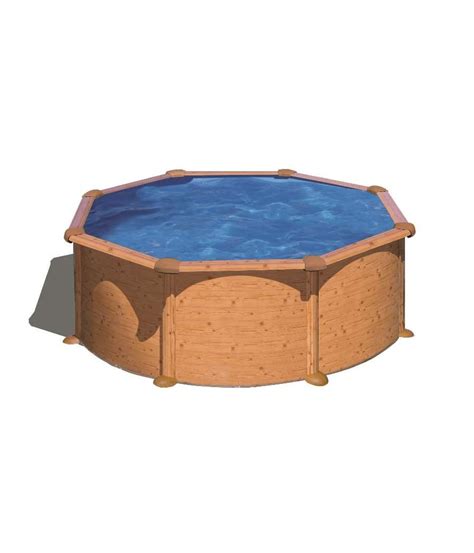 Piscine Hors Sol Acier Gre Alto Aspect Bois Diam M H M Prix Canon