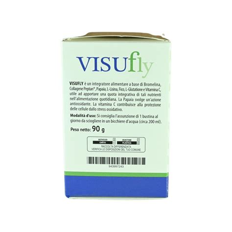 Visufly 30 Bustine Integratore A Base Di Bromelina E Collagene