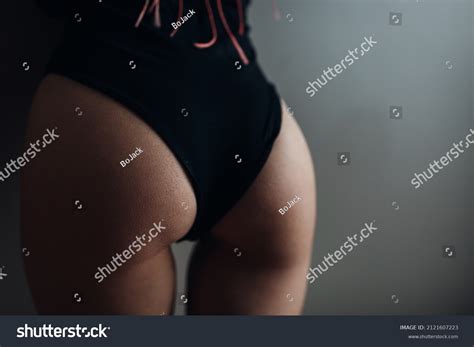 Beauty Woman Attractive Buttocks Black Lingerie Stock Photo Shutterstock