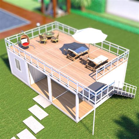 Prefabricated Ft Flat Pack Container House Office With Two Floor