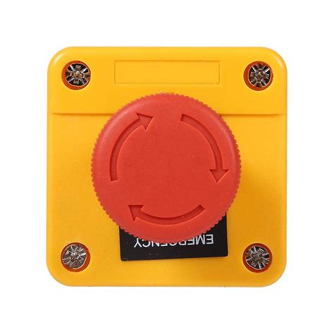 Emergency Switch 660v 10a Emergency Stop Push Button Switch Plastic