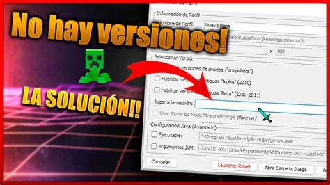 No Me Salen Las Versiones De Minecraft En Launcher FENIX SOLUCION