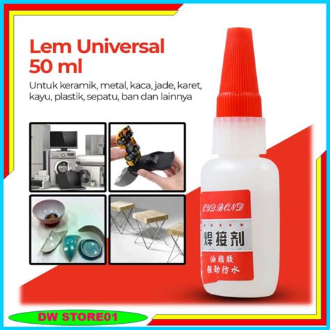 Jual Lem Korea Universal 50 Ml Cairan Perekat Kuat Serbaguna Lem