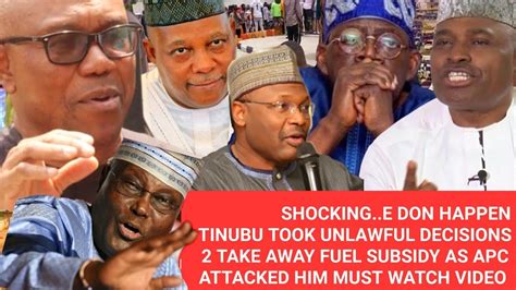 Shockinge Don Happen Peter Obi Spokeperson Just Finish Tinubu Over