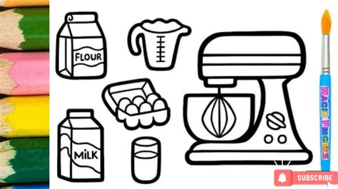 How To Draw Electric Mixer Grinder And Juice Milk Drawing Step By Step