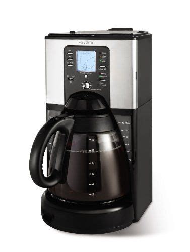 Mr Coffee Ftx41 12cup Programmable Coffeemaker Black And Chrome Click Image For More Details