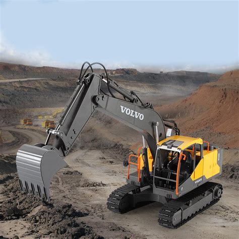 NEW VOLVO 1:16 RC EXCAVATOR & ATTACHMENTS J49283 – Uncle Wiener's Wholesale