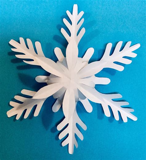 3D Snowflake Template