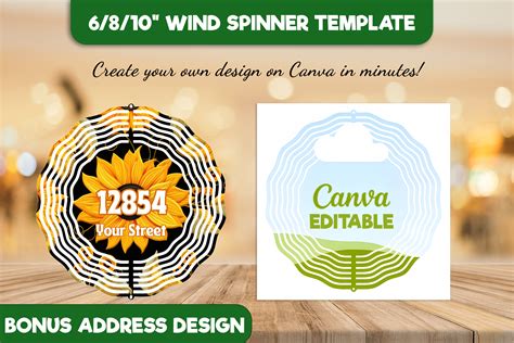 Wind Spinner Template Spinner Template For Sublimation Wind Spinner