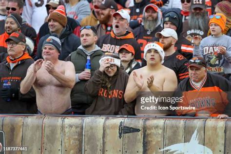 Cleveland Browns Dawg Pound Photos and Premium High Res Pictures ...