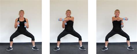 Sumo Squat Punch Square Box Fitness